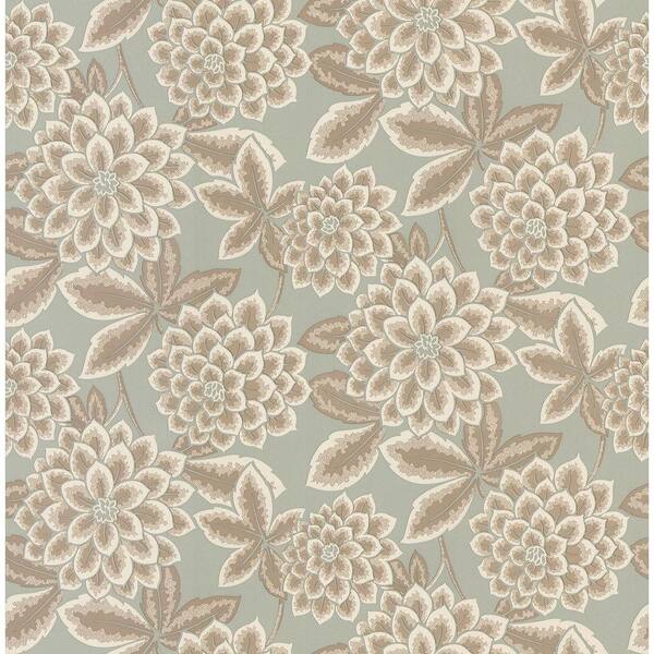 Brewster 8 in. W x 10 in. H Zinnia Floral Wallpaper Sample