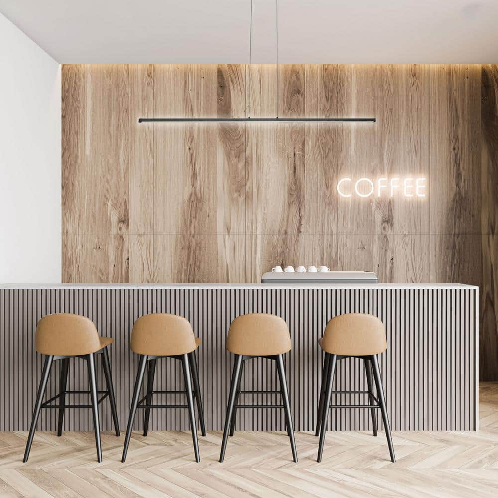 Sleek Array 36" Matte Black LED Pendant with Acrylic Diffuser