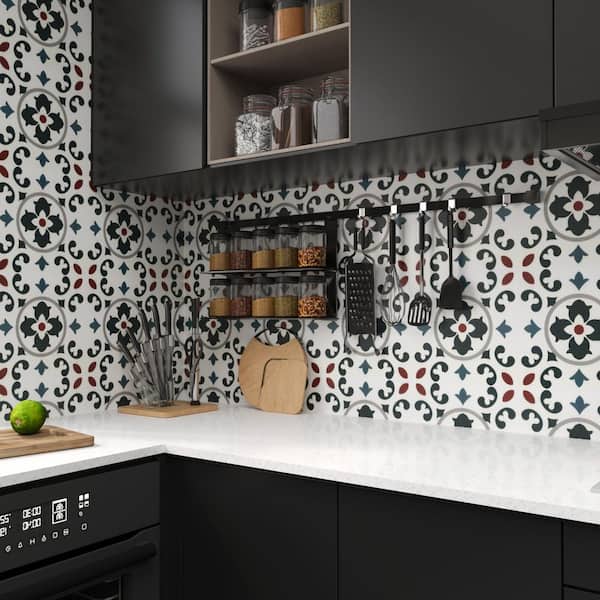 12-Sheet 12 in. x 12 in. x 0.06 in. Peel and Stick Wall Tile, Vinyl Backsplash Tile, Colored (12 sq. ft.)