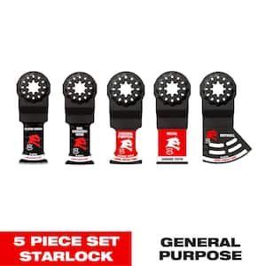 5-pc Starlock General Purpose Oscillating Blade Set