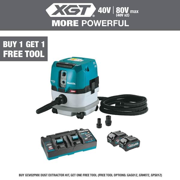40V max XGT Brushless Cordless 2.1 Gallon HEPA Filter Dry Dust Extractor Kit, with AWS Capable (4.0Ah)