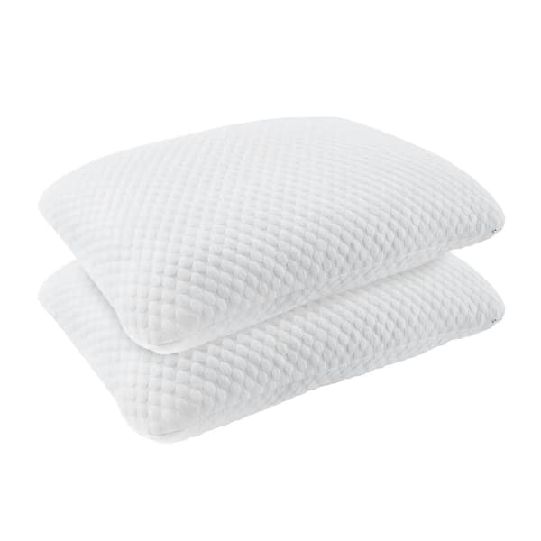 StyleWell Cooling Memory Foam Standard Size Pillow with Removable Bamboo Cover (Set of 2)