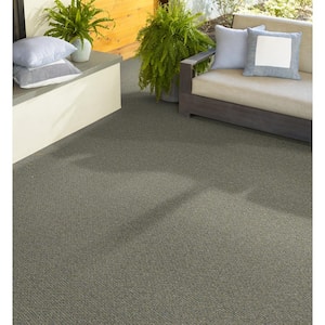 Fallbrook - Hyacinth - Blue 19 oz. SD Olefin Berber Installed Carpet