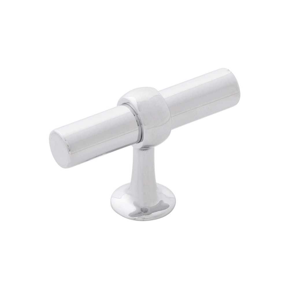 Ostia Collection Knob 2.50 Inch x 0.81 Inch Chrome T-Shaped Cabinet Knob price history on PriceWatchPro