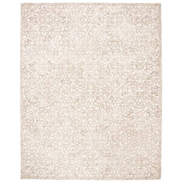 SAFAVIEH Trace Brown/Ivory 8 ft. x 10 ft. Geometric Area Rug