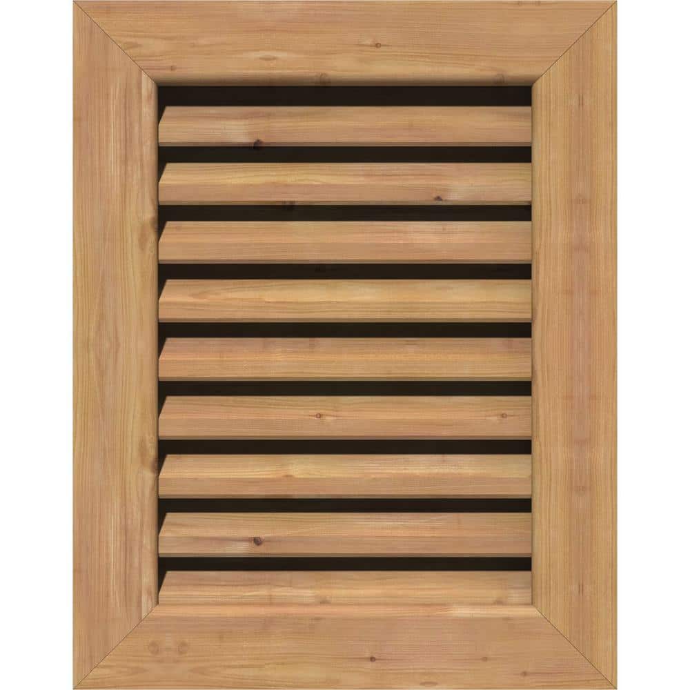 41 in. x 39 in. Rectangular Smooth Western Red Cedar Wood Paintable Gable Louver Vent Functional price history on PriceWatchPro