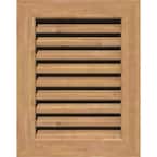 17 in. x 17 in. Rectangular Unfinished Smooth Western Red Cedar Wood Built-in Screen Gable Louver Vent