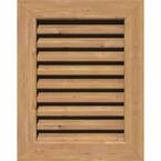 25 in. x 25 in. Rectangular Unfinished Smooth Western Red Cedar Wood Built-in Screen Gable Louver Vent