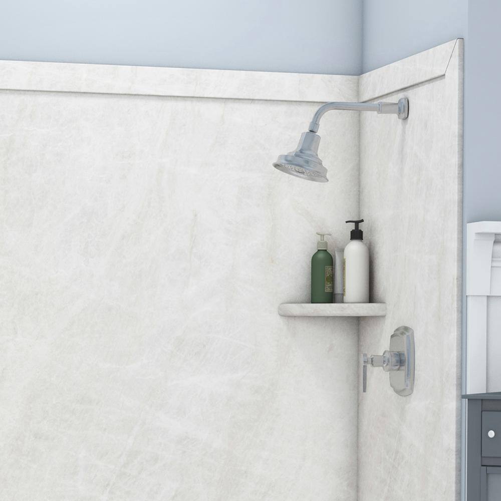 Dune Plastic Composite Corner Bathtub Shower Shelf