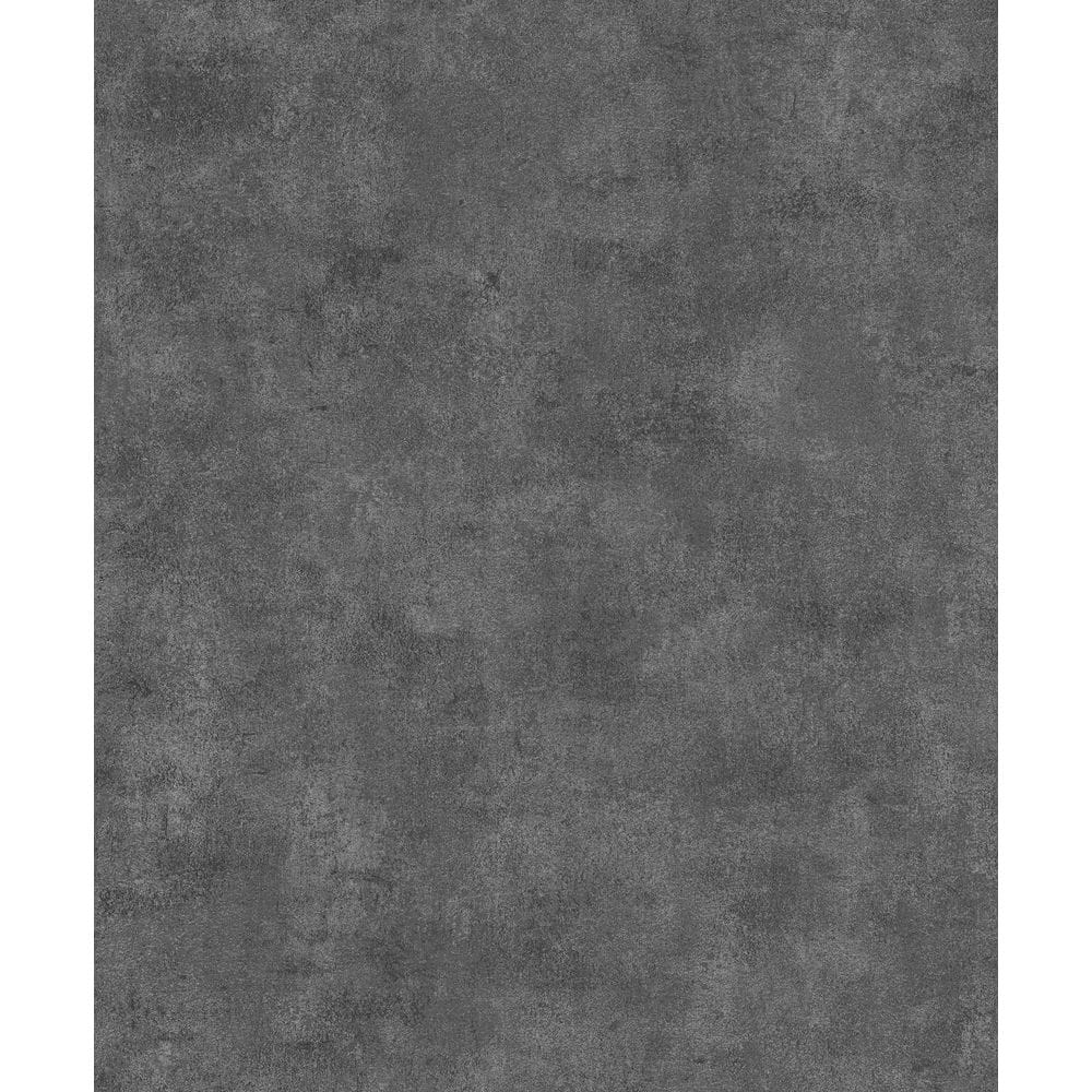 Textures Collection Black/Silver Plain Metallic Finish Vinyl on Non-Woven N