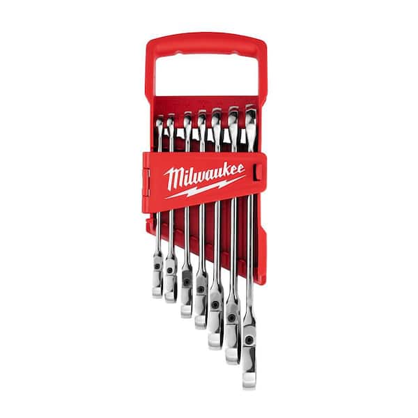 Milwaukee 144-Position Flex-Head Ratcheting Combination Wrench Set
