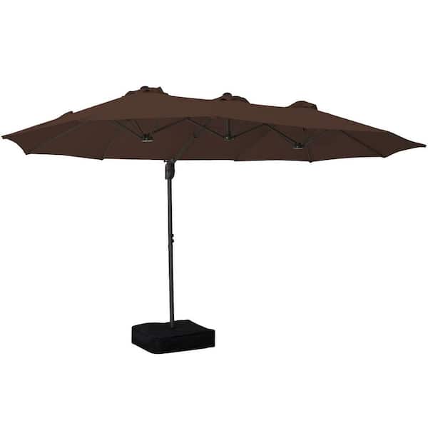 9 by 15 cantilever patio umbrella PURPLE LEAF 9' x 11.5' Rectangle 360 Rotation Grey Upgrade your outdoor living space with this 9 ft 9" Easy-Open Cantilever Umbrella w/