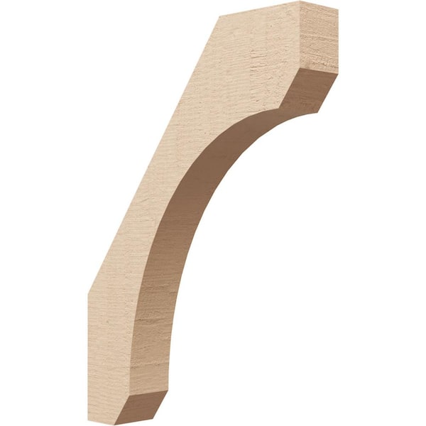 Ekena Millwork 3 in. x 22 in. x 16 in. Legacy Rough Cedar Woodgrain Timberthane Polyurethane Knee Brace, Primed