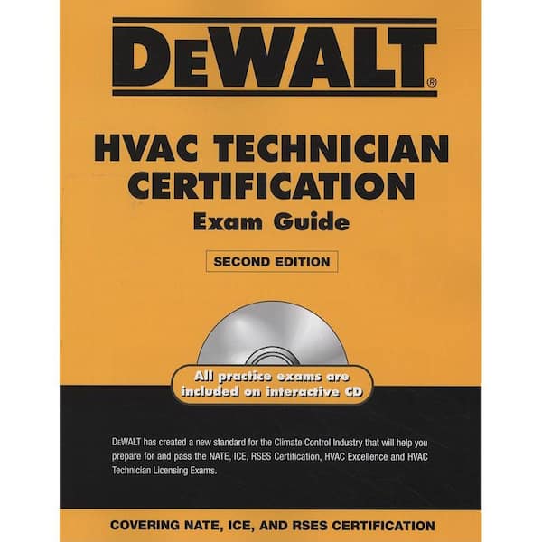 Unbranded DEWALT HVAC Technician Certification Exam Guide with CDROM