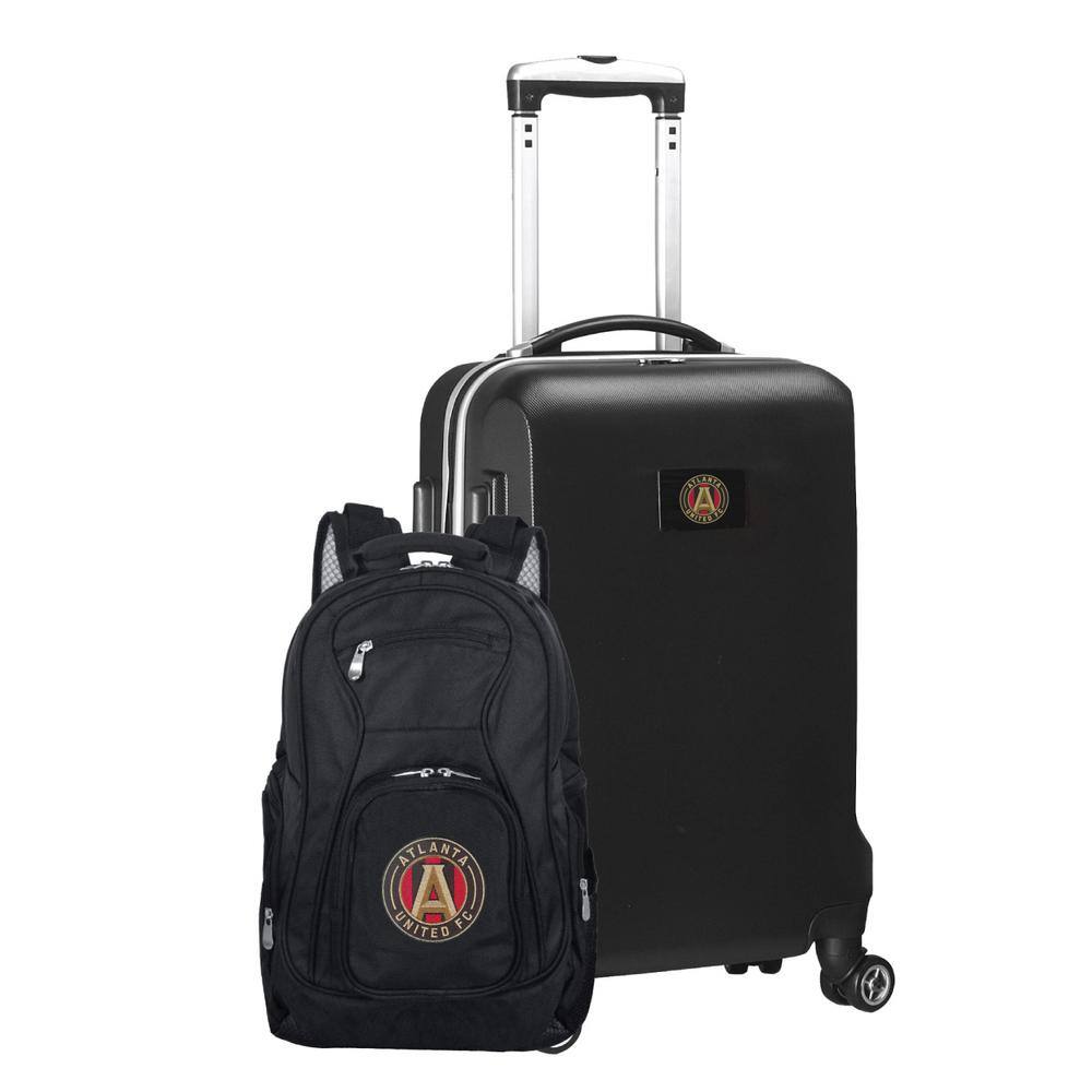 Atlanta United FC 21 in. Deluxe 2-Piece Backpack and Carry-On Set -Black
