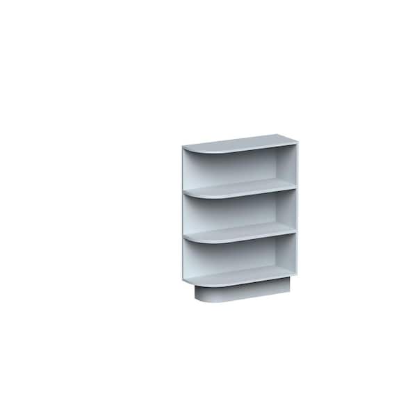 9 in. W x 24 in. D x 34.5 in. H Plywood Ready to Assemble Base Cabinet Open Shelf in Dove Gray with Full Overlay Design