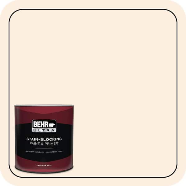 BEHR ULTRA 1 qt. #BWC-One4 Silk Lining Flat Exterior Paint & Primer