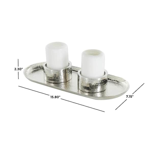 Signature DESIGN BY ASHLEY Marisa Silver Candle Holder (Set