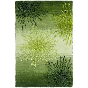 Soho Green/Multi Doormat 3 ft. x 4 ft. Floral Area Rug
