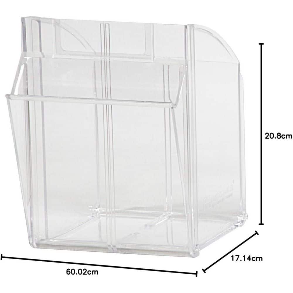 Stone 24" Plastic Stackable Lidded Organizer with 4 Bins