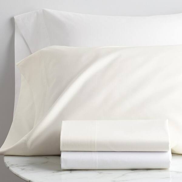 The Company Legends Organic 700 Thread Count Supima Sateen Queen Duvet Cover In Solid White 50456d Q Home Depot - 700 Thread Count White Duvet Cover