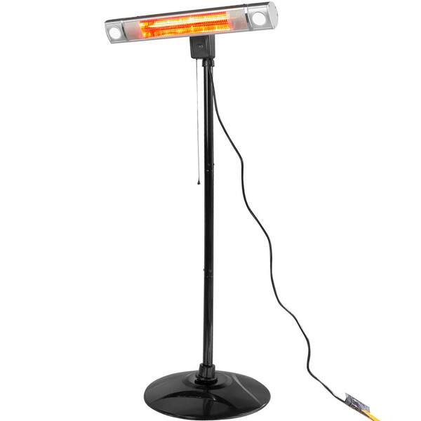 XtremepowerUS 1500-Watt Outdoor Standing Infrared Quartz Heater with LED