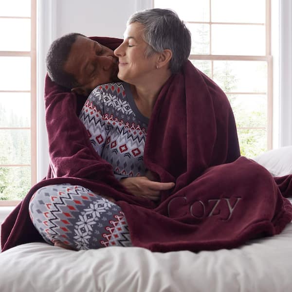 Company Cotton Plush Woven Blanket