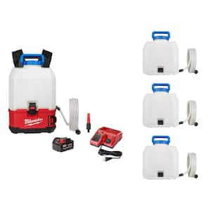 M18 18-Volt 4 Gal. Lithium-Ion Cordless Switch Tank Backpack Water Supply Kit with Battery, Charger & (4)Tank Assemblies