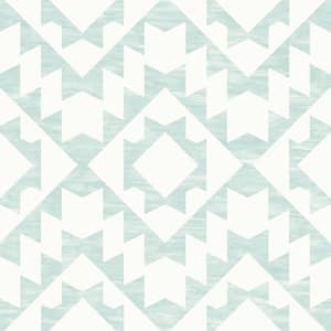 Fantine Mint Geometric Mint Wallpaper Sample