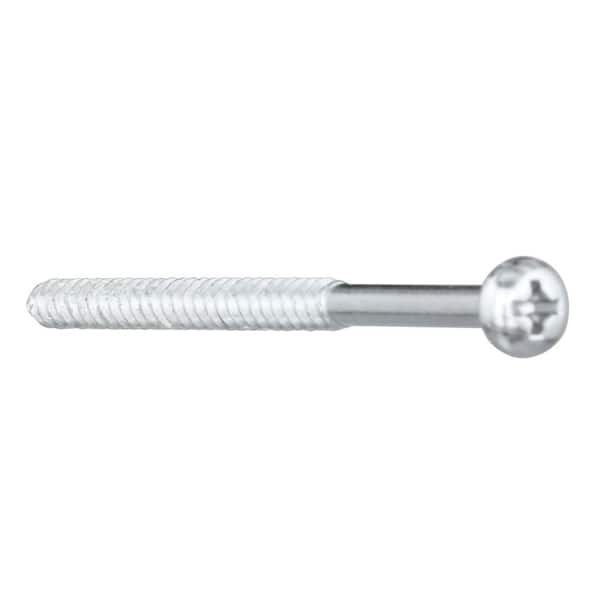#4 x 1-1/2 in. Phillips Round Head Zinc Plated Wood Screw (4-Pack)