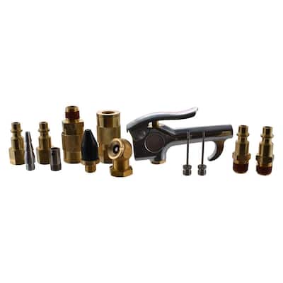 13-Piece Brass Air-Compressor Accessory Kit