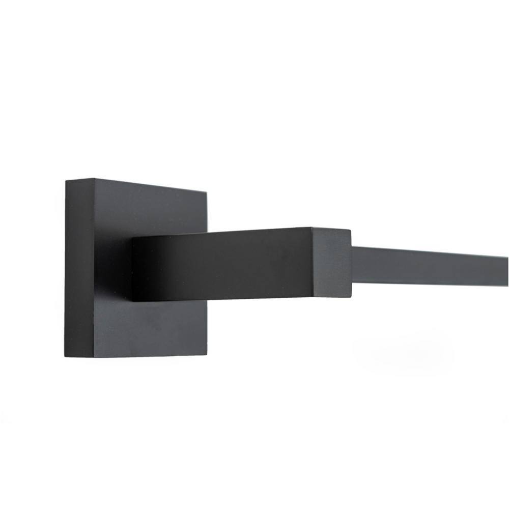 Matte Black Modern 3-Piece Bathroom Hardware Set