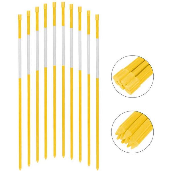 Flat Yellow Travel Markers (25 Pack)