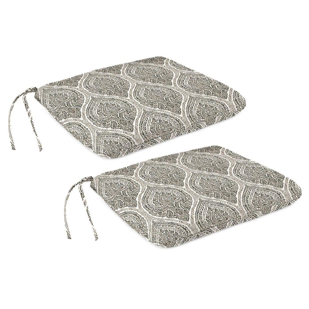 20 in. W x 18 in. D x 3 in. T Rectangular Outdoor Seat Cushion in Andorra Umber (2-Pack) price history on PriceWatchPro