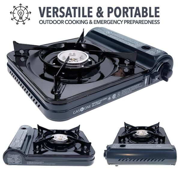 GASONE 10,000 BTU Slim Butane Gas Portable Stove Midnight GS-3700MT-H - The  Home Depot