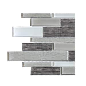 Jeffrey Court Take Home Tile Sample - Binary Code Gray and Blue 4.5 in ...