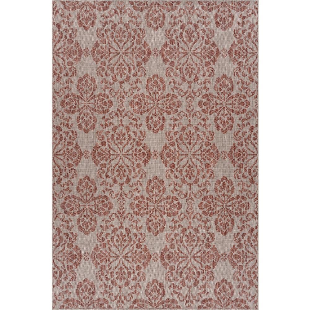 Oriena Transitional Red 7 ft. x 9 ft. Outdoor Area Rug price history on PriceWatchPro