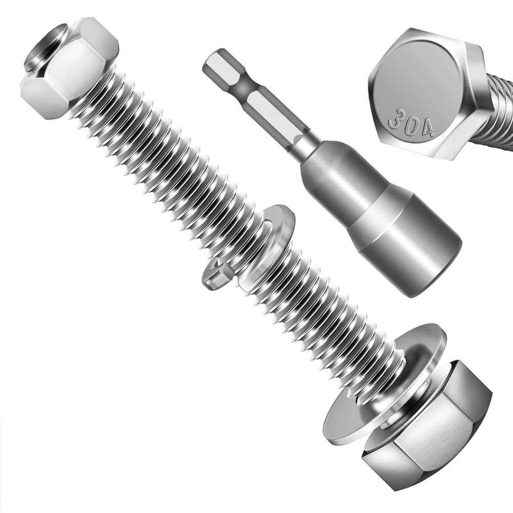 MarySino 3/8 in. -16 x 2-1/2 in. 304 Stainless Steel Hex Bolt (6