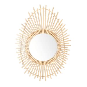 Medium Sunburst Gold Novelty Mirror (25.5 in. H x 18.0 in. W)