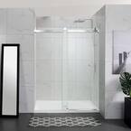 Holcam Luna Lite 60 in. W x 76 in. H Sliding Bypassing Frameless Shower ...