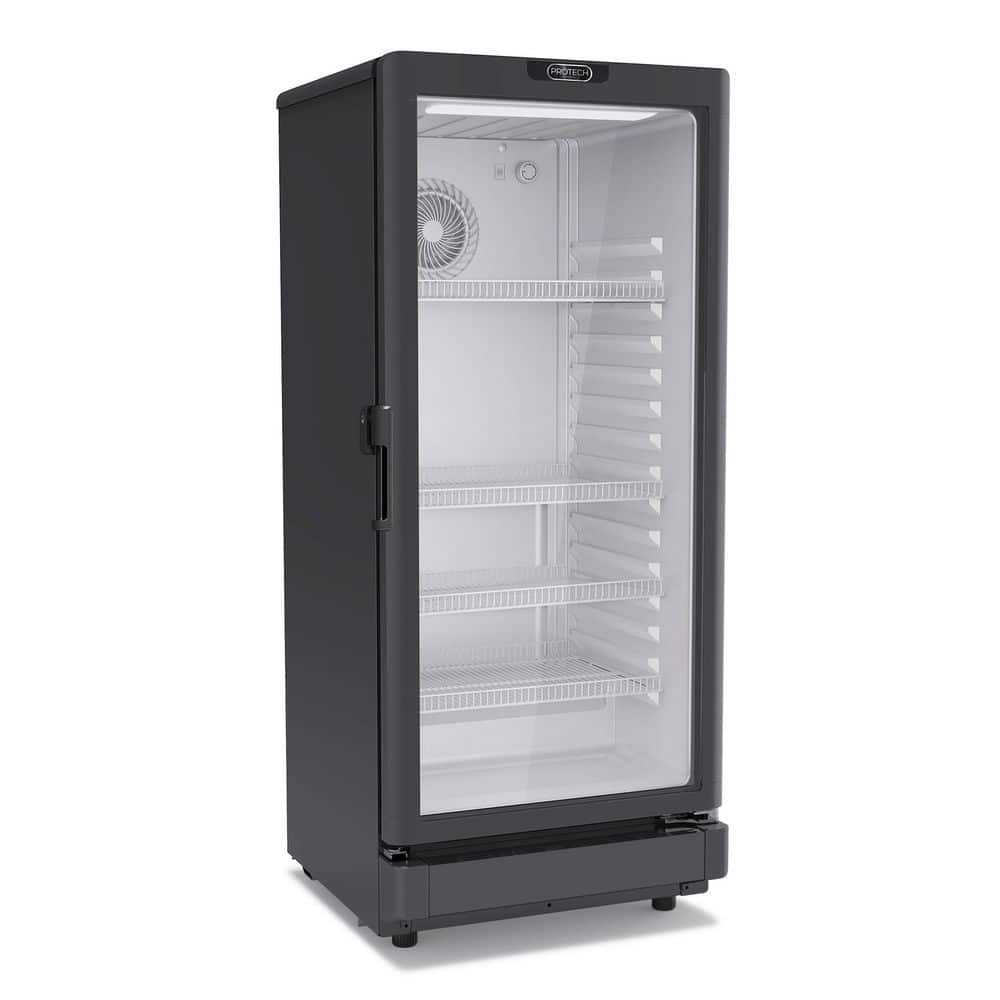 23.1 in. 6 cu. ft. PROTECH Commercial Beverage Merchandiser Refrigerator with Lock in Black