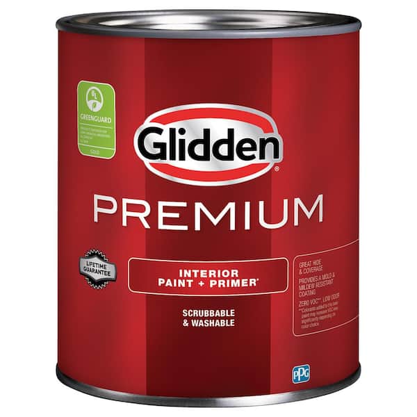 Glidden Premium 1 qt. Pure White Base 1 Eggshell Interior Paint