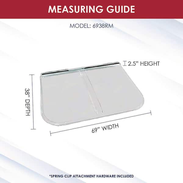 Basement Window Well Covers, Egress Window Well Cover Outside, Heavy Duty Clear Polycarbonate, UV Resistant, Windproof, Waterproof/Only Cover (42" L X - View #3