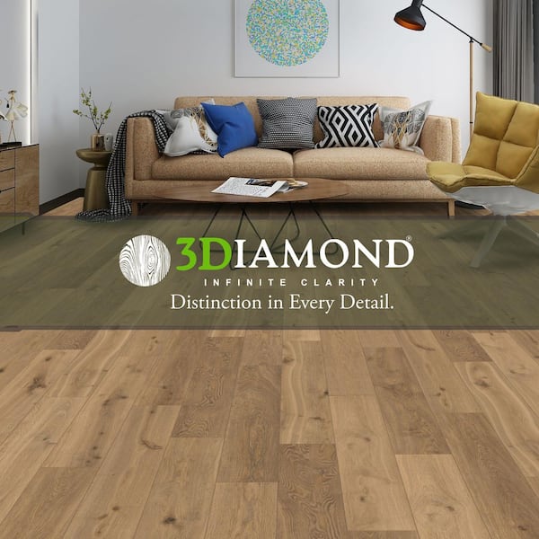 Pure 30 MIL x 6.62 in. W x 48 in. L Click Lock Waterproof Luxury Vinyl Plank Flooring (30.88 sqft/case)