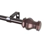 Rod Desyne Nora 5/8 In. Single Curtain Rod 84-120 In. - Cocoa 5715-847