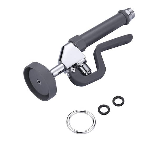1.42 GPM Pre Rinse Sprayer Commercial Sink Sprayer Replacement with Gray Handle for Kitchen Sink Faucet