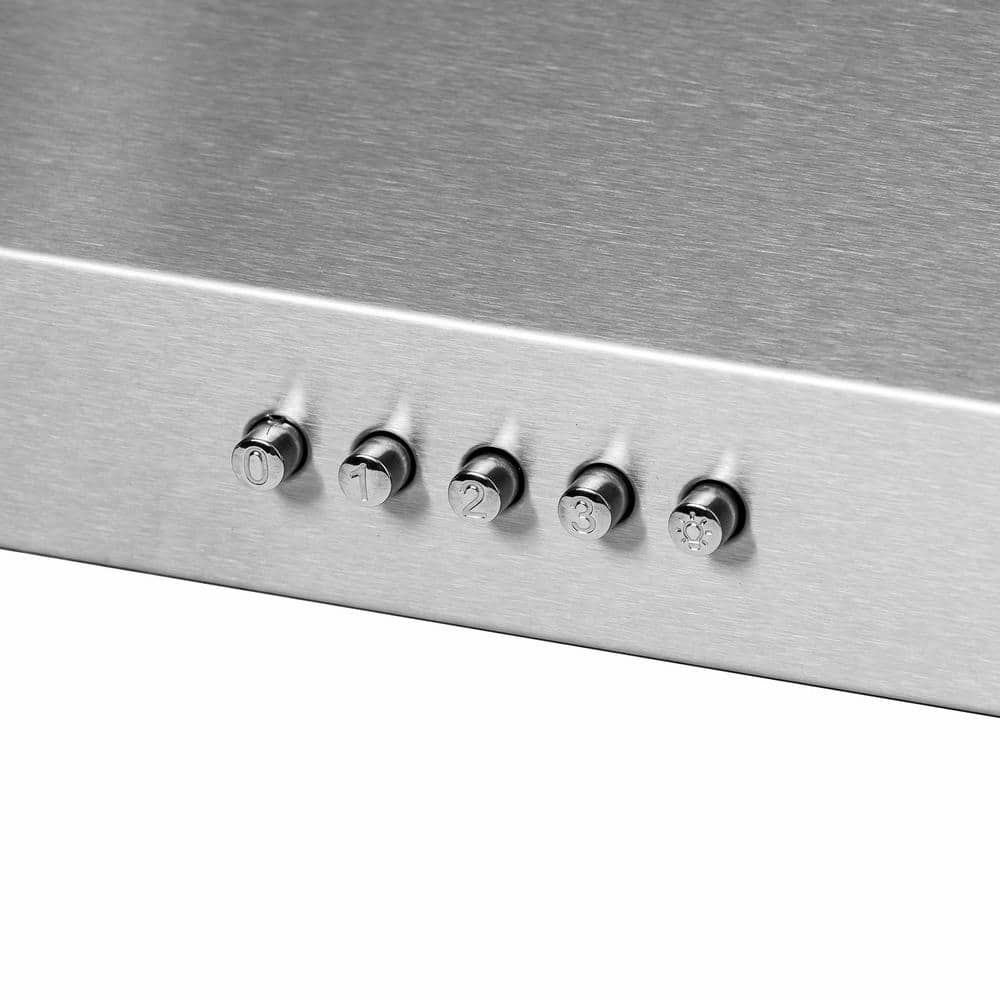 36" Stainless Steel Convertible Under Cabinet Range Hood with Charcoal Filters