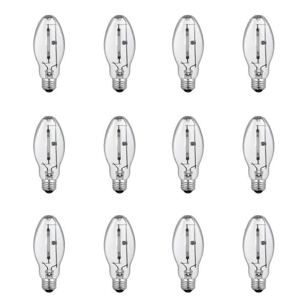 Feit Electric 70-Watt ED17 Shape Clear High Pressure Sodium E26 Medium Base HID Light Bulb (12-Pack)