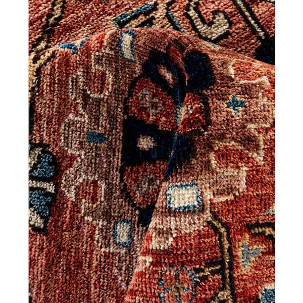 Serapi Red 9 ft. x 12 ft. Tribal Wool Indoor Area Rug