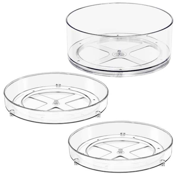 Sorbus Lazy Susan Organizer, 2-Flat Lazy Susan 1-2-Tier FR-TURN-SET3 ...